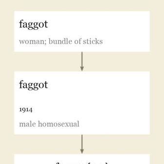 etymology fag